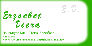 erzsebet diera business card