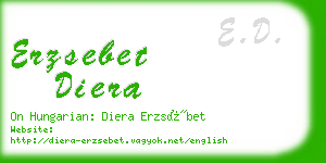 erzsebet diera business card